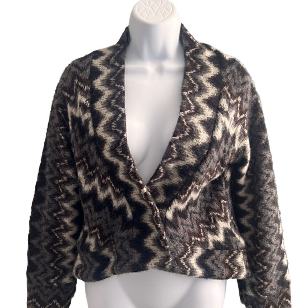 MIKE GONZALEZ  Layne Zigzag Wrap Jacket S